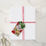 Étiquettes-cadeau Retro Vintage Christmas snowman ajouter des noms t<br><div class="desc">www.etsy.com/Shop/VanityFlairDesigns.com</div>