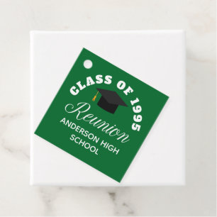 Étiquettes Cadeau Réunion du lycée Vert Parti personnalisé