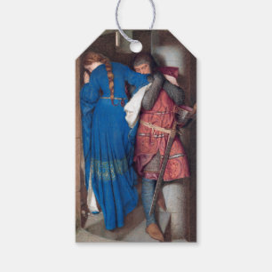 Étiquettes-cadeau Réunion sur les escaliers à tourelle (par F.W. Bur