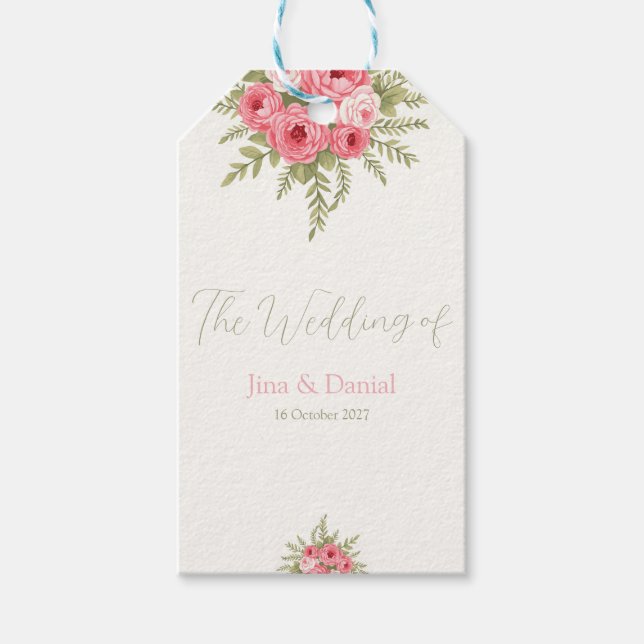 Étiquettes-cadeau Rêve Fuchsia (Devant)