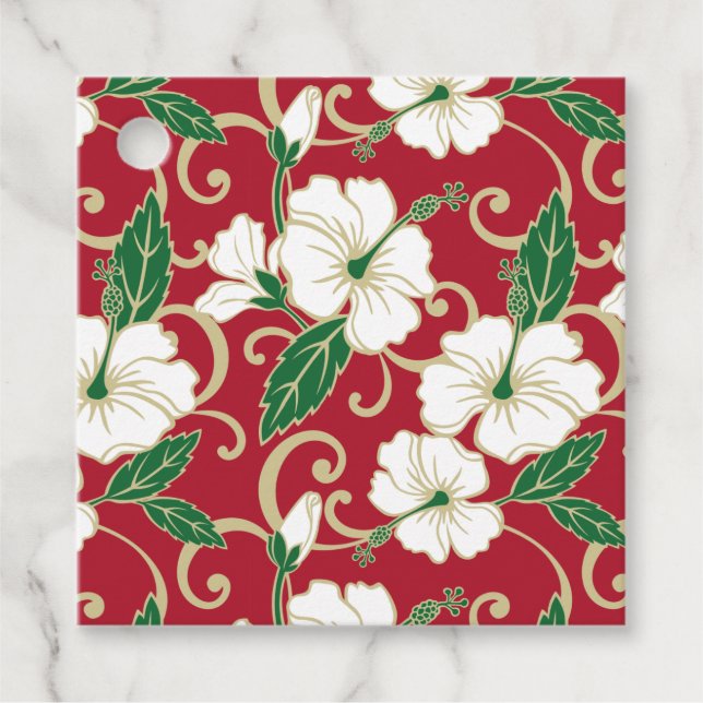 ÉTIQUETTES CADEAU RÊVE POLYNÉSIEN (NOËL) (Devant)