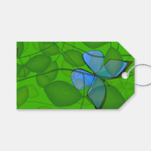 Étiquettes-cadeau Rêves de forêt tropicale vigne papillon Toutes occ