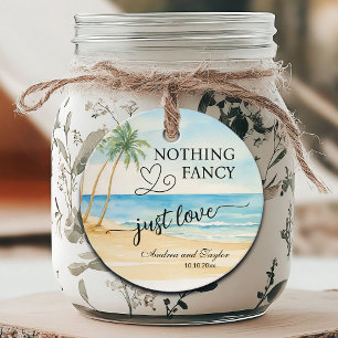 Étiquettes Cadeau Rien De fantaisie Juste Aimer Élégant Mariage