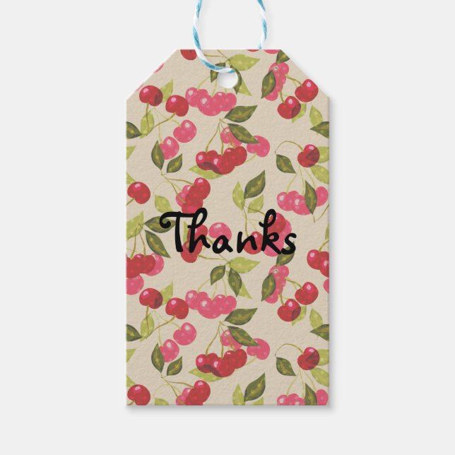 Étiquettes-cadeau Ripe cherry (Devant)