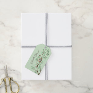 Étiquettes-cadeau Robin Oiseaux Nid Oeufs Baby shower de printemps