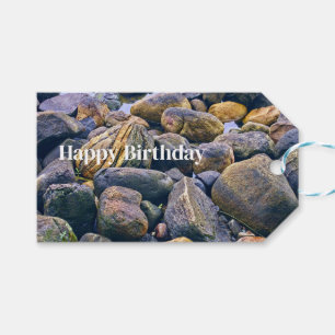 Étiquettes-cadeau Roches colorées