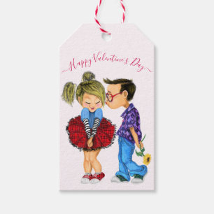 Étiquettes-cadeau Romantic Couple Valentine's Day Tags cadeaux