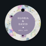 Étiquettes Cadeau Romantic Mauve Floral Wedding Favor Tags<br><div class="desc">Design floral mauve romantique. Ce modèle de balise de faveur de mariage combine deux tailles de police pour un look plus dynamique. Pour les articles correspondants,  veuillez suivre le lien : https://www.zazzle.com/collections/romantic_mauve_floral_collection-119499646558679983 En coque,  vous devez personnaliser la conception et me contacter : szdesigns2021@gmail.com</div>