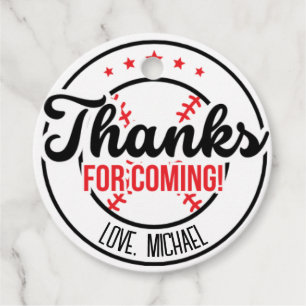 Étiquettes Cadeau Rookie de l'année Baseball fête d'anniversaire