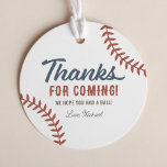 Étiquettes Cadeau Rookie de l'année Baseball fête d'anniversaire<br><div class="desc">Dites merci à votre petit anniversaire avec ces étiquettes de faveur sur le thème du baseball !</div>