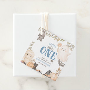 Étiquettes Cadeau Rose Boho Épouvantable Un 1er Anniversaire Gentil