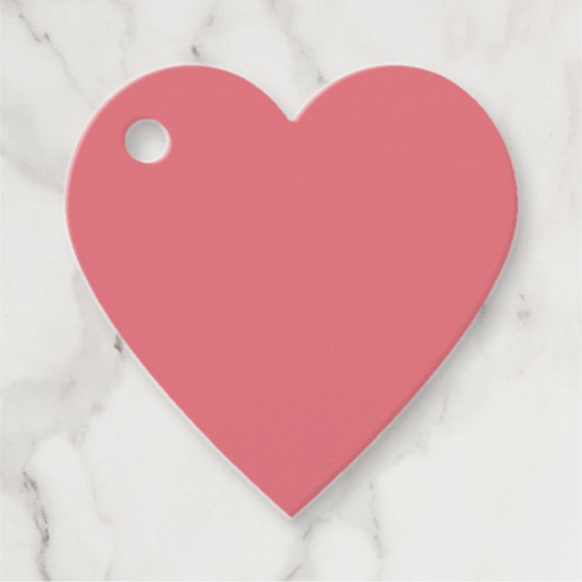 Étiquettes Cadeau Rose bonbon (couleur unie)  (Devant)