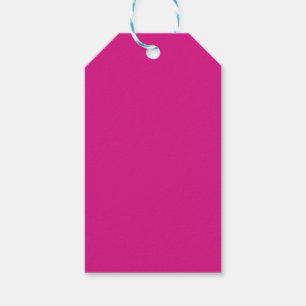 Étiquettes-cadeau rose couleur