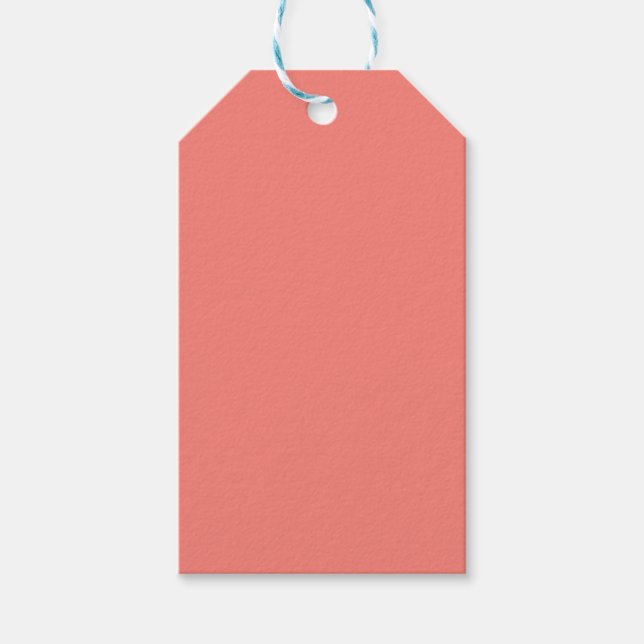 Étiquettes-cadeau rose de thé couleur (Devant)