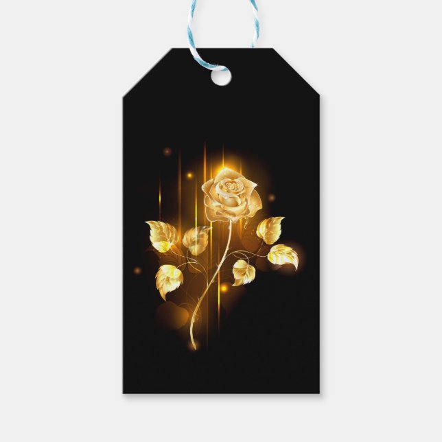 Étiquettes-cadeau Rose d'or ( rose d'or ) (Devant)