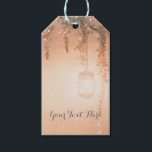 Étiquettes-cadeau Rose Dreamy Rustic Forest Favoriser<br><div class="desc">Balise Cadeau Pink Dreamy Rustic Forest Favor. Customisez comme vous voulez. Éléments correspondants disponibles.</div>