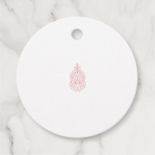 Étiquettes Cadeau Rose foncé, Agany à chasse, Design décoratif