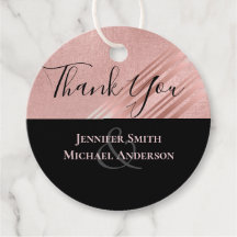 Rose Gold Black Parties scintillant Foil Look MARI