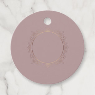 Étiquettes Cadeau Rose Gold Élégant Modèle Vierge Élégant