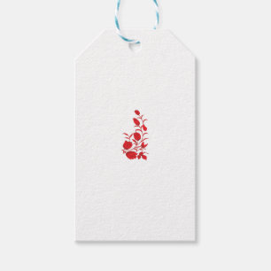 Étiquettes-cadeau Rose Madder, design floral Thunderbird