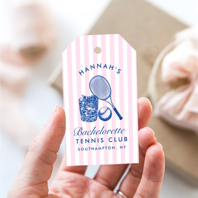 Étiquettes-cadeau Rose Rétro Dernier Balancement Avant La Bague Tenn (Créateur téléchargé)