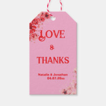 Rose romantique Floral Wedding Remerciement