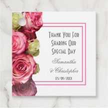 Rose rose frontière merci mariage