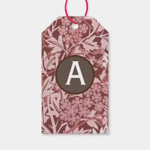 ÉTIQUETTES-CADEAU ROSE WILLIAM MORRIS CADEAUX TAGS PERSONNALISÉ INIT