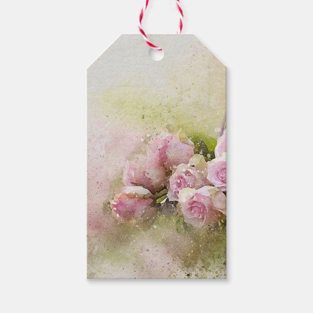 Étiquettes-cadeau Roses (Devant)