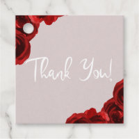 Roses aquarellées rouges blush taupe Mariage moder