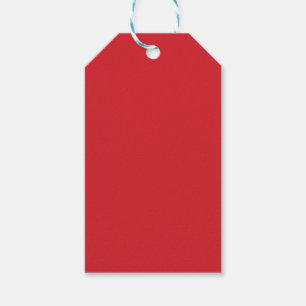 Étiquettes-cadeau rouge Amaranthe (couleur solide)