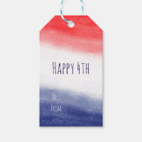 Rouge Blanc & Bleu Aquarelle Patriotique USA