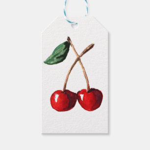 Étiquettes-cadeau Rouge cerise