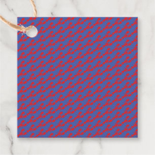 Étiquettes Cadeau Rouge Homard Motif Bleu Côte Preppy Amusement