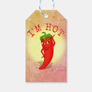 Étiquettes-cadeau Rouge Hot Pepper Diva Style Vintage Imprimer