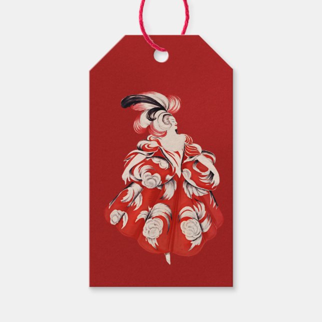 Étiquettes Cadeau Rouges Anisette (Devant)