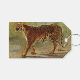 Étiquettes-cadeau Royal Tiger Marching (par Rosa Bonheur)