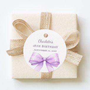 Étiquettes Cadeau Ruban lavande DIY écrit à la main anniversaire