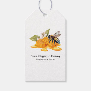 Étiquettes-cadeau Ruches élégantes avec abeille