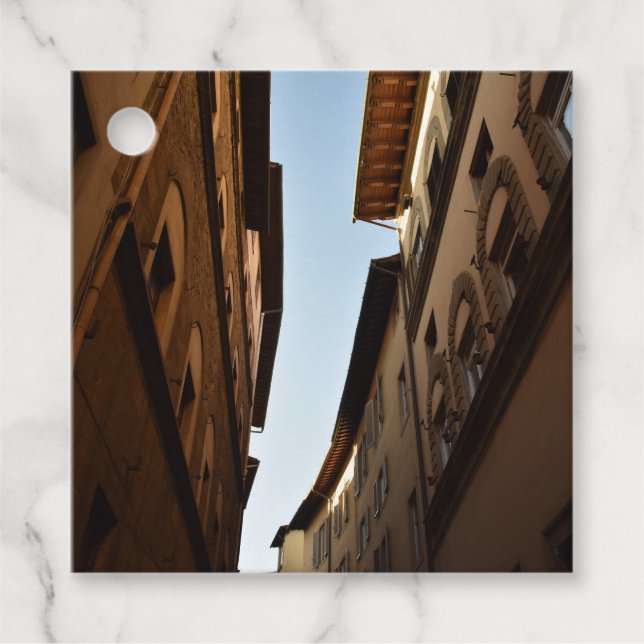 Étiquettes Cadeau Rue baignée de soleil (Devant)