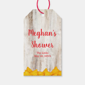 Étiquettes-cadeau Rustic Fiesta Favor Tags | Taco ‘Bout Love or Baby