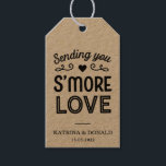 Étiquettes-cadeau Rustic S’more Love Mariage<br><div class="desc">C’est plus Love Mariage campagnard. Ajoutez une touche amusante de couleur et de style unique à votre mariage ou à votre douche nuptiale préférée. Un sac de douche nuptiale est un grand complément à la planification de la fête. Ces sacs uniques seront facilement utilisés comme un cadeau et peuvent servir...</div>