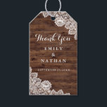 Étiquettes-cadeau Rustic Wood Vintage dentelle Favoriser Merci Tags<br><div class="desc">Correspondance de collection de Mariages rustiques dans le Little Bayleigh Store!</div>