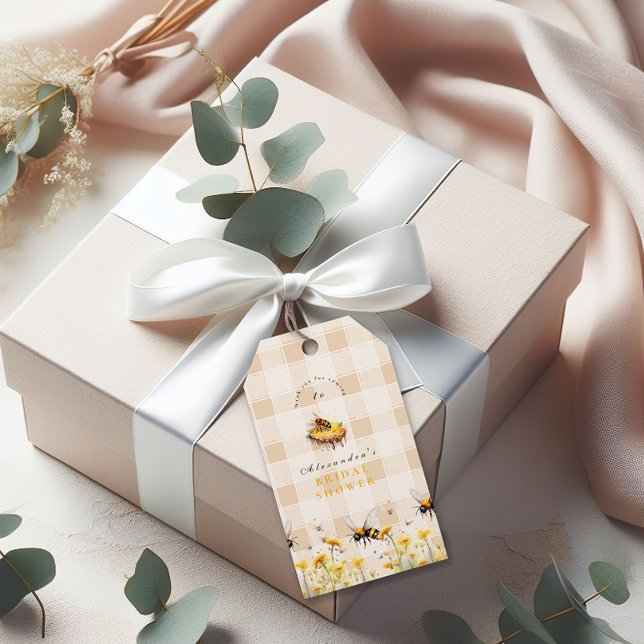 Étiquettes-cadeau Rustique Elle A Trouvé Sa Mariée De Miel (Créateur téléchargé)