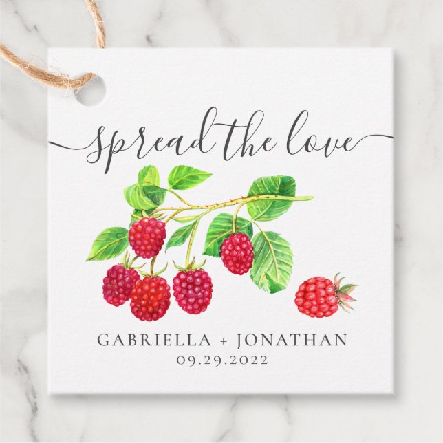 Étiquettes Cadeau Rustique Étaler Le papier Kraft de confiture de fr (Devant)