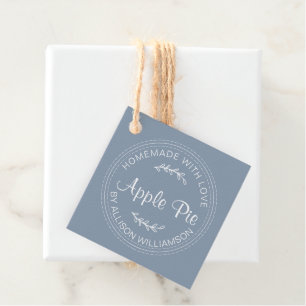 Étiquettes Cadeau Rustique fait maison Produits de boulangerie Pomme
