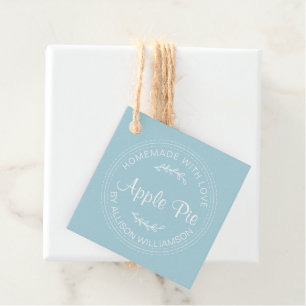 Étiquettes Cadeau Rustique fait maison Produits de boulangerie Pomme