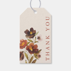 Étiquettes-cadeau Rustique Floral Élégant minimaliste Mariage Bali