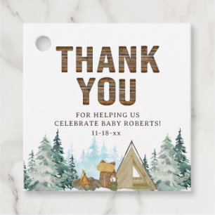 Étiquettes Cadeau Rustique Un Petit Baby shower De Camper Faveurs