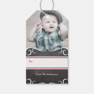 Étiquettes-cadeau Rustique Votre Motif de tableau de bord photo